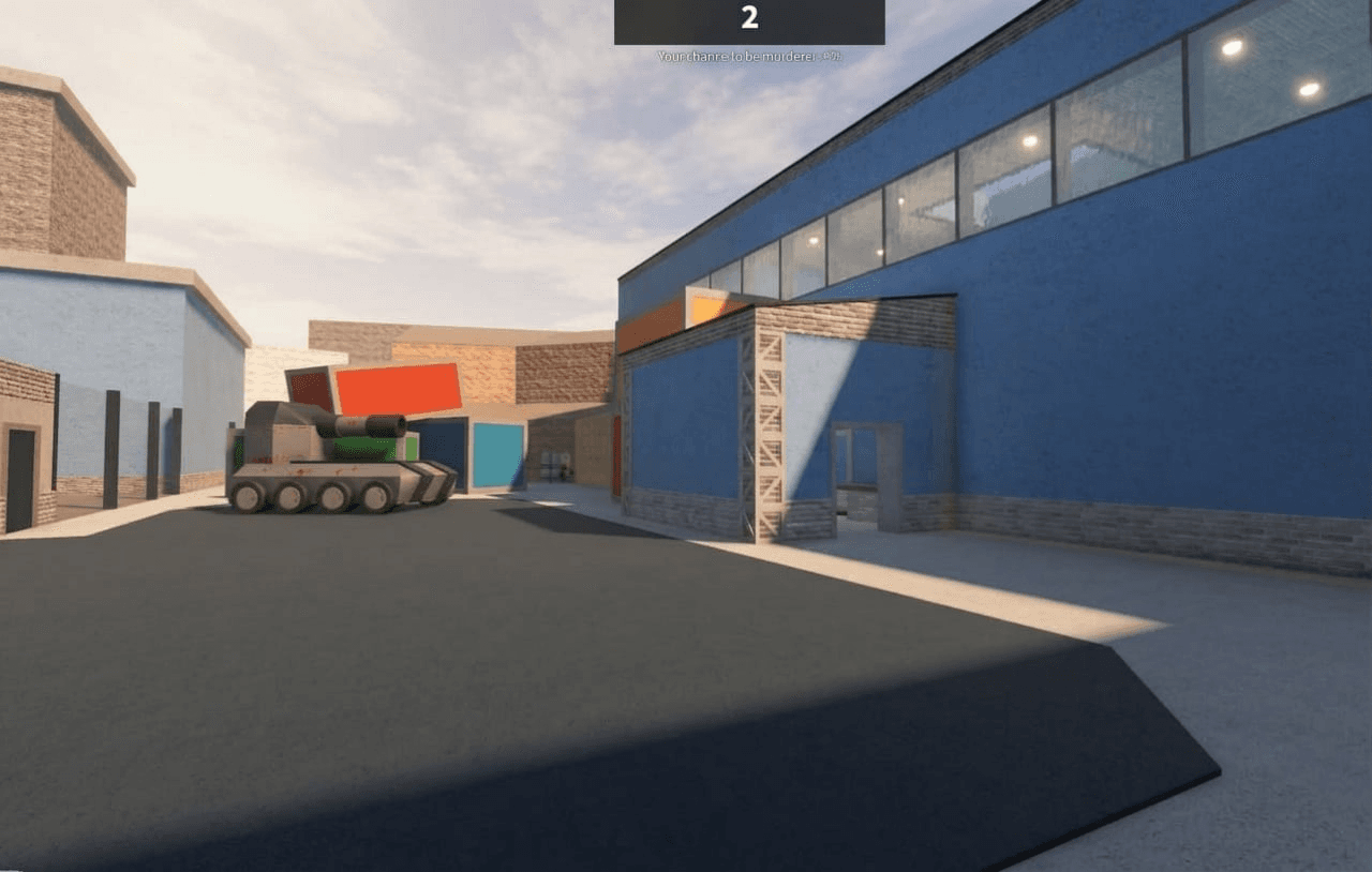 The same Roblox scene with the RBXGLOW shader active